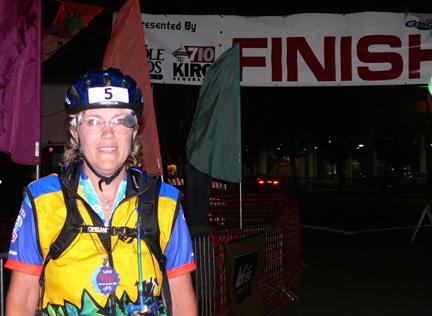 Diana at Finish Line